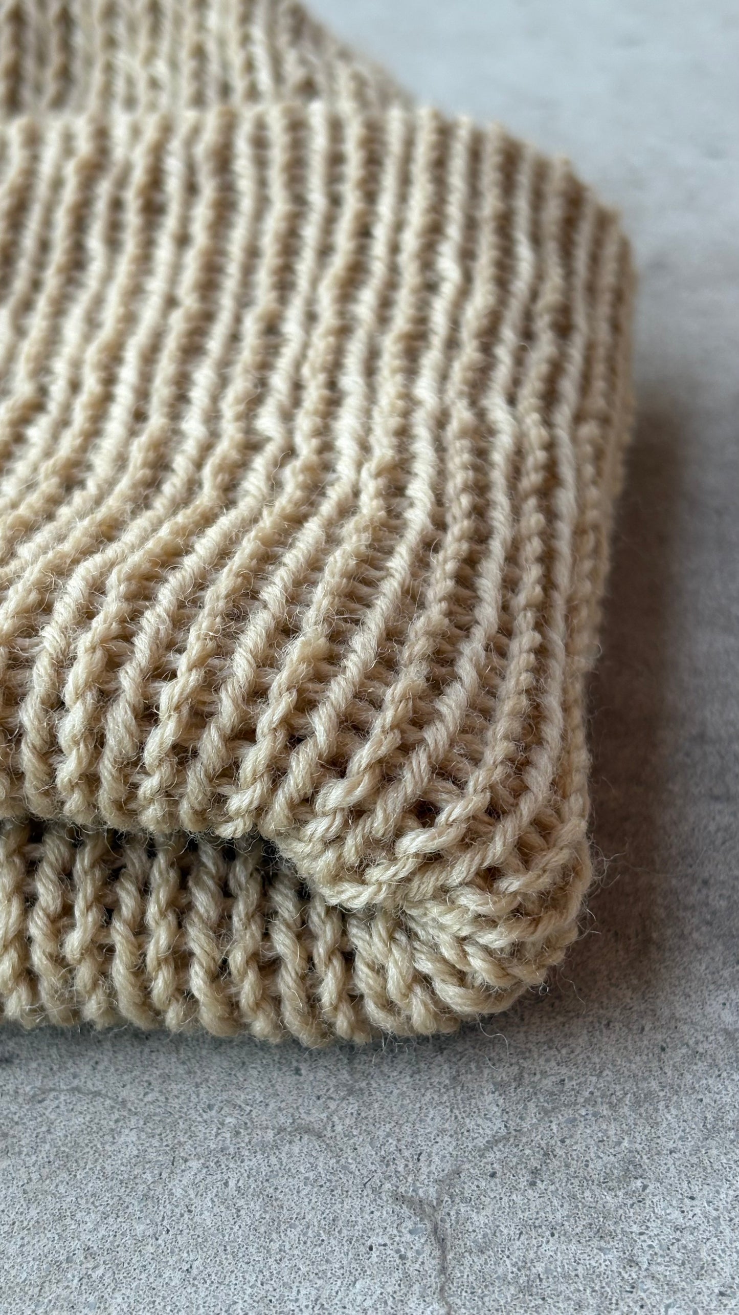 Classic Cuffed Woolly Hat - Coloured Wool Yarn - Heather Rose