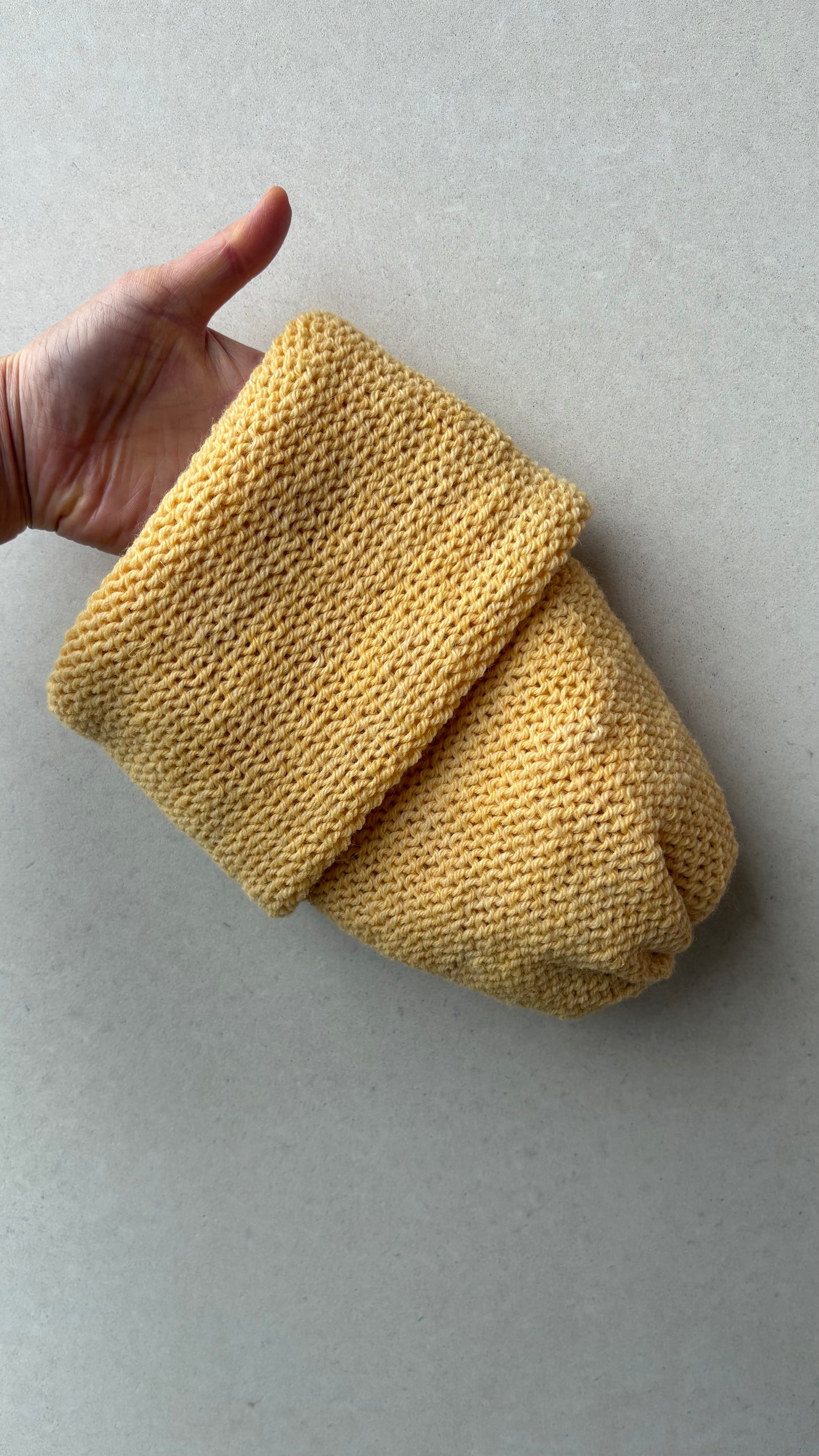 Classic Cuffed Woolly Hat - Botanical Hand Dyed Yarn - Sky