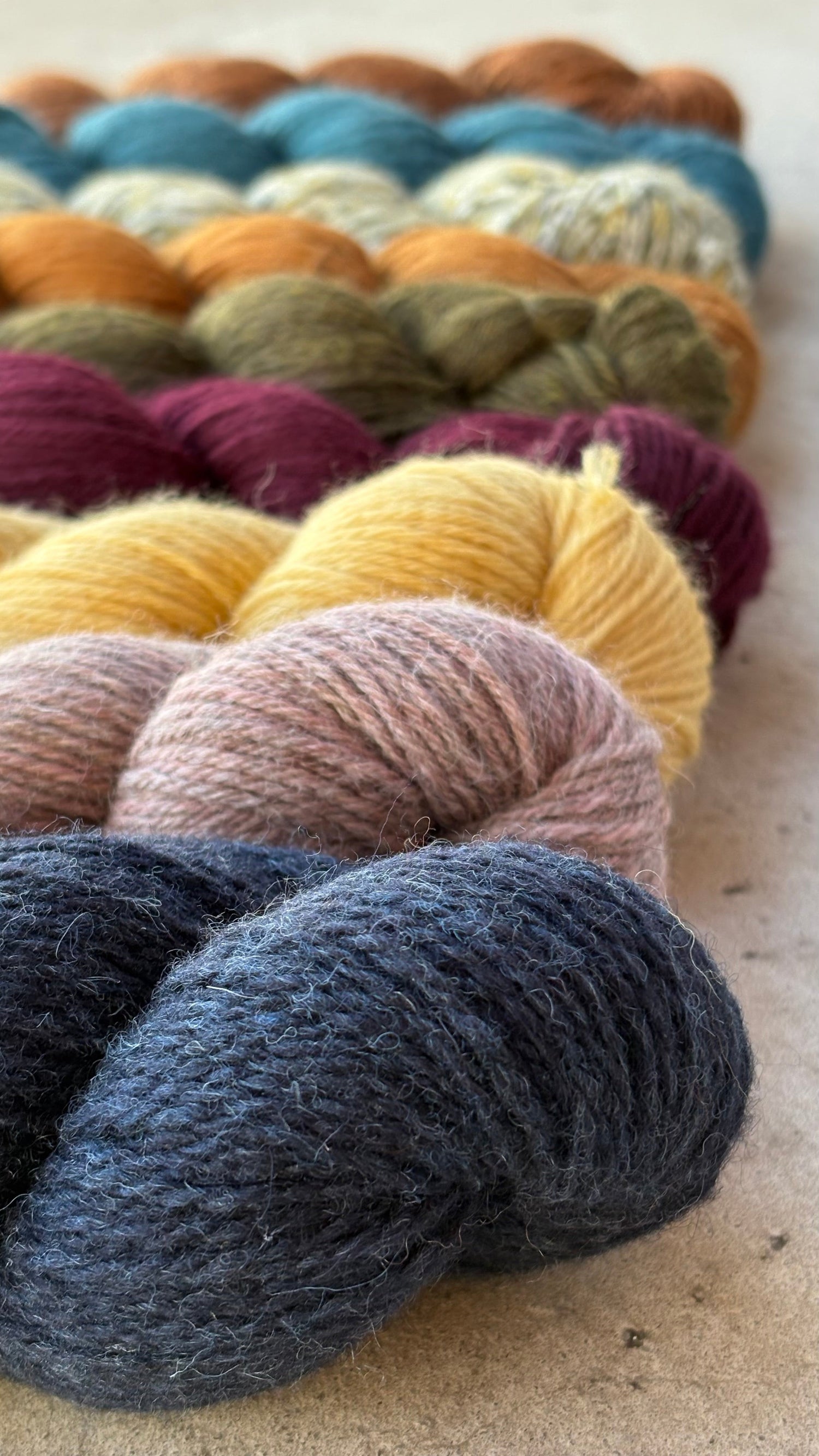 Coloured Wool Yarns - Dyed Yarn