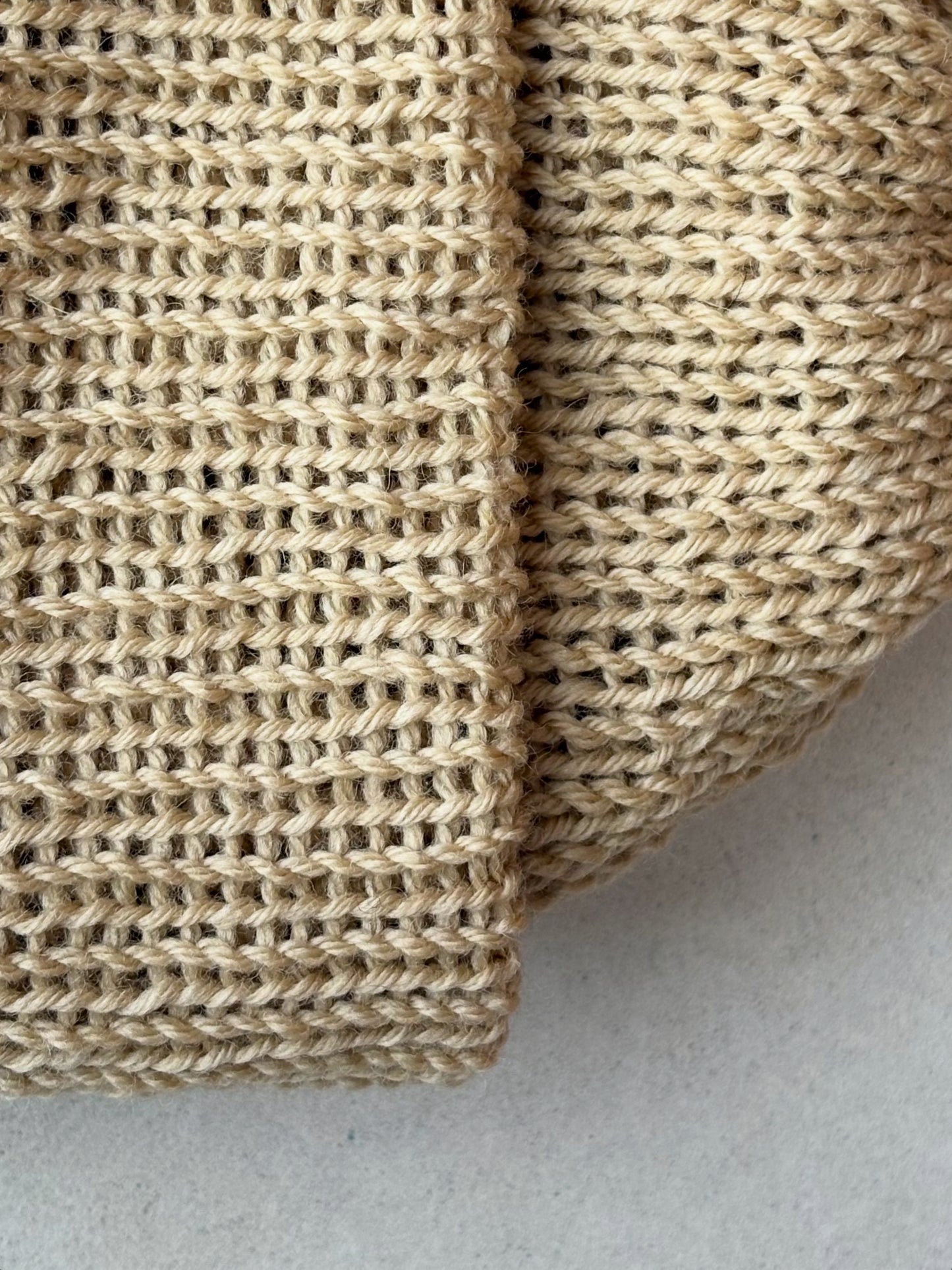 Classic Cuffed Woolly Hat - Coloured Wool Yarn - Dales Mist