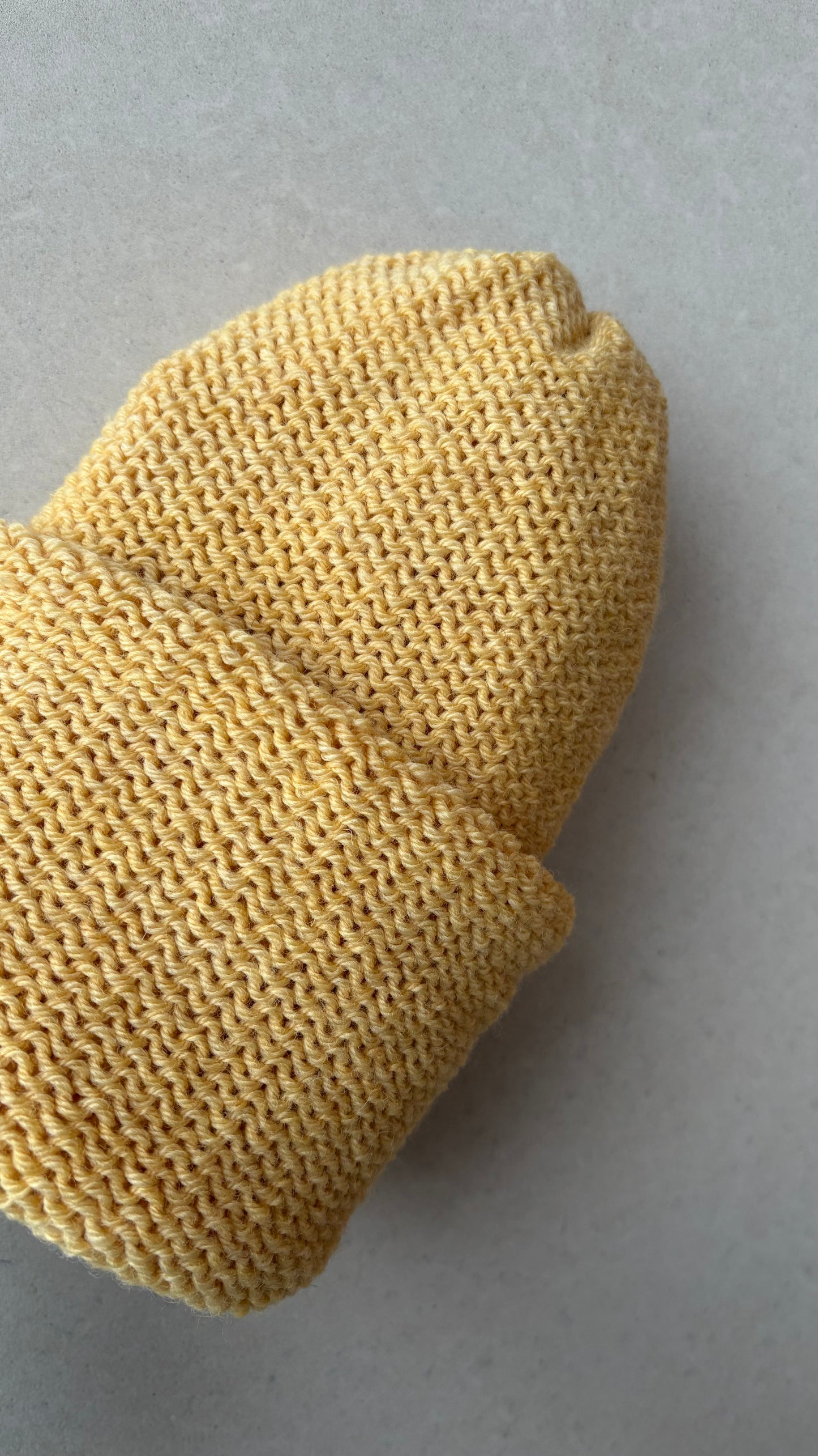 Classic Cuffed Woolly Hat - Botanical Hand Dyed Yarn - Peppermint