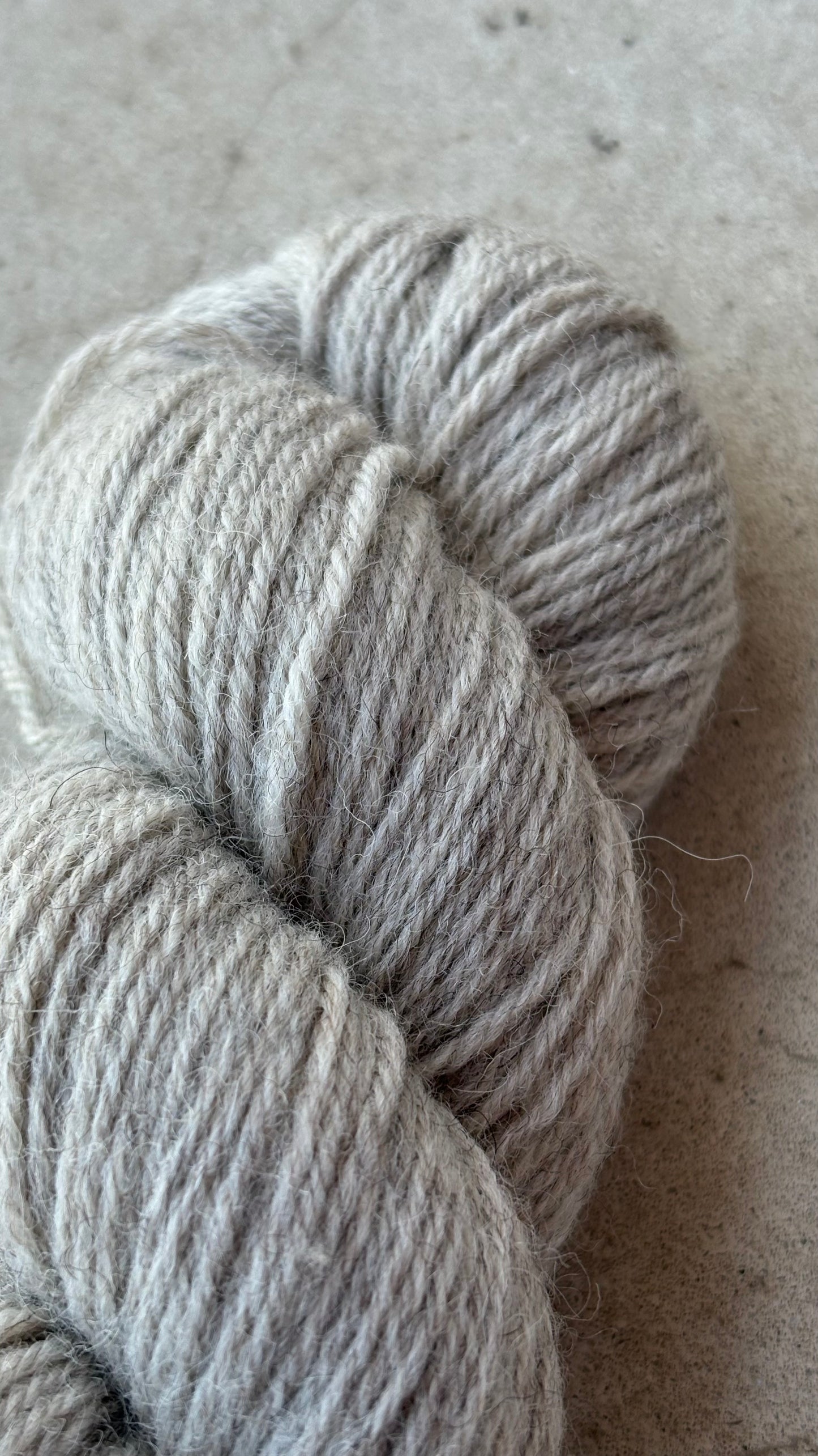 Classic Cuffed Woolly Hat - Coloured Wool Yarn - Grey Pennine