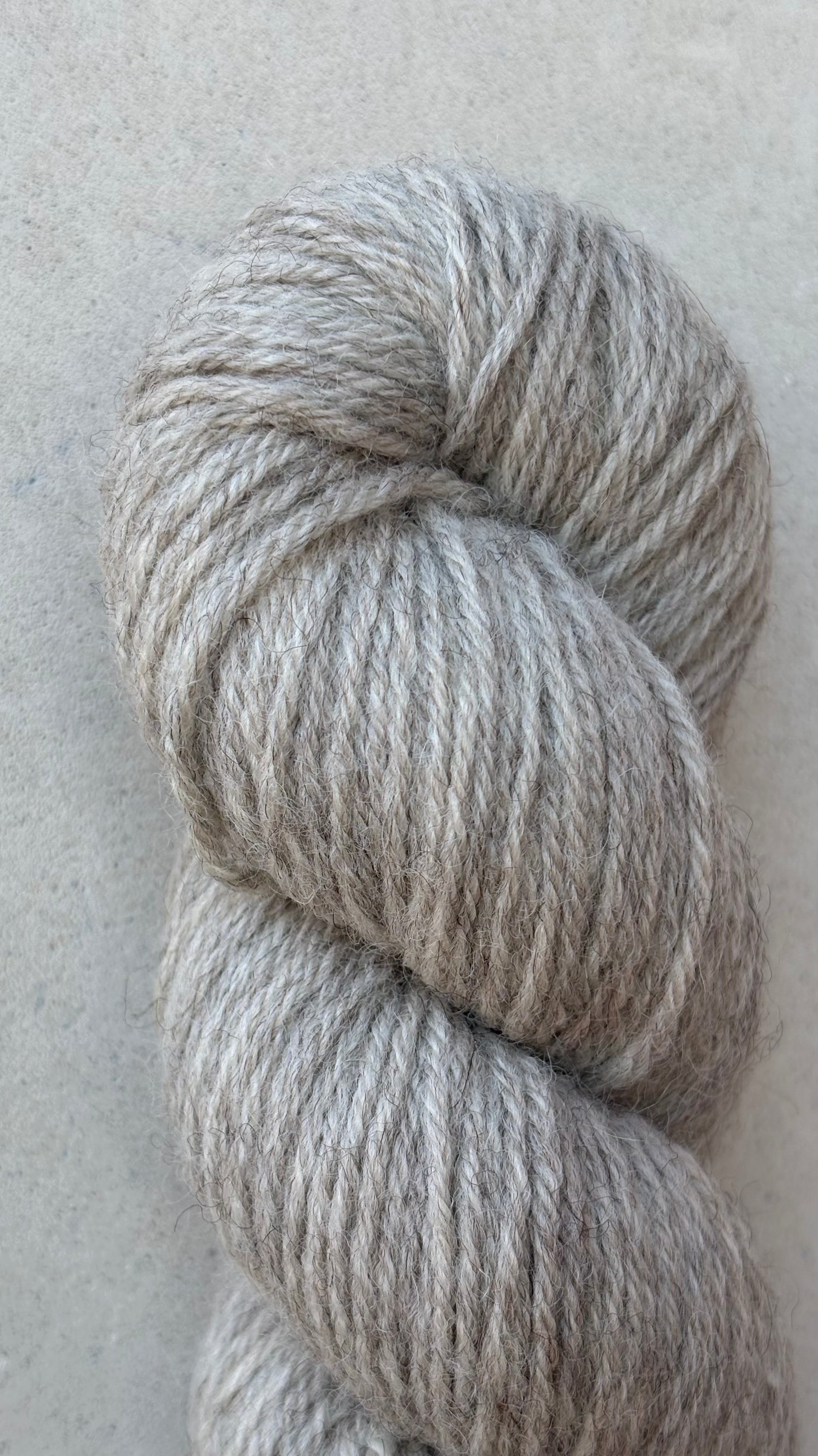 Classic Cuffed Woolly Hat - Coloured Wool Yarn - Grey Pennine