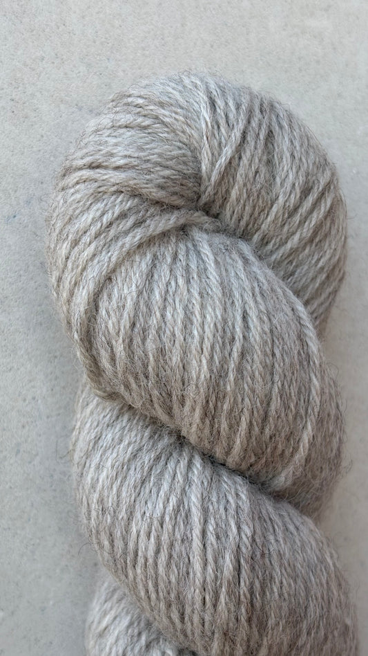 Classic Cuffed Woolly Hat - Coloured Wool Yarn - Grey Pennine