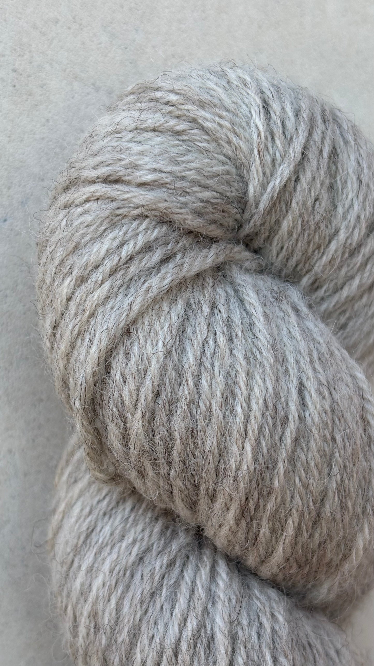 Classic Cuffed Woolly Hat - Coloured Wool Yarn - Grey Pennine