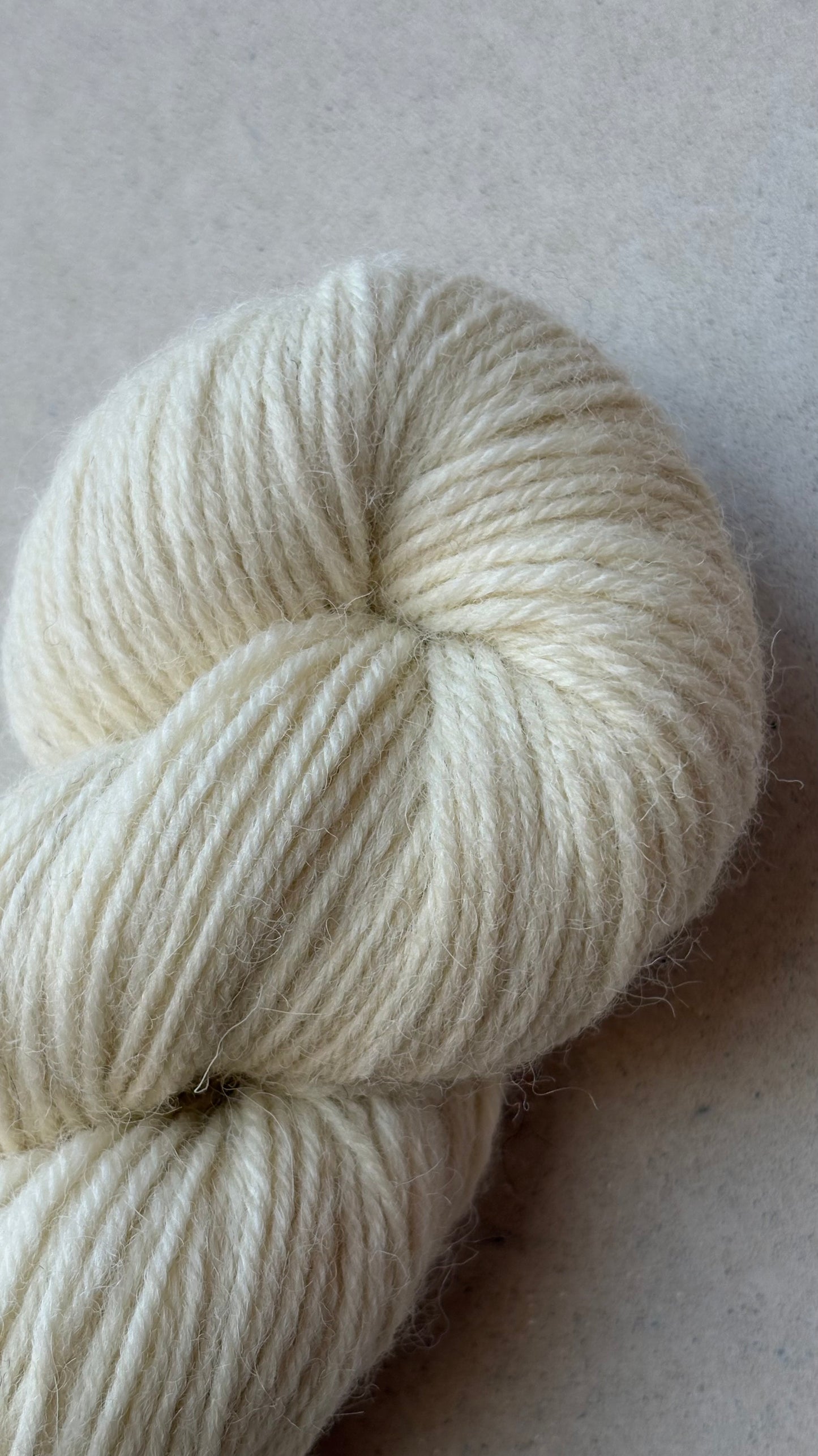 Classic Cuffed Woolly Hat - Undyed Yarn - Winter Fleece