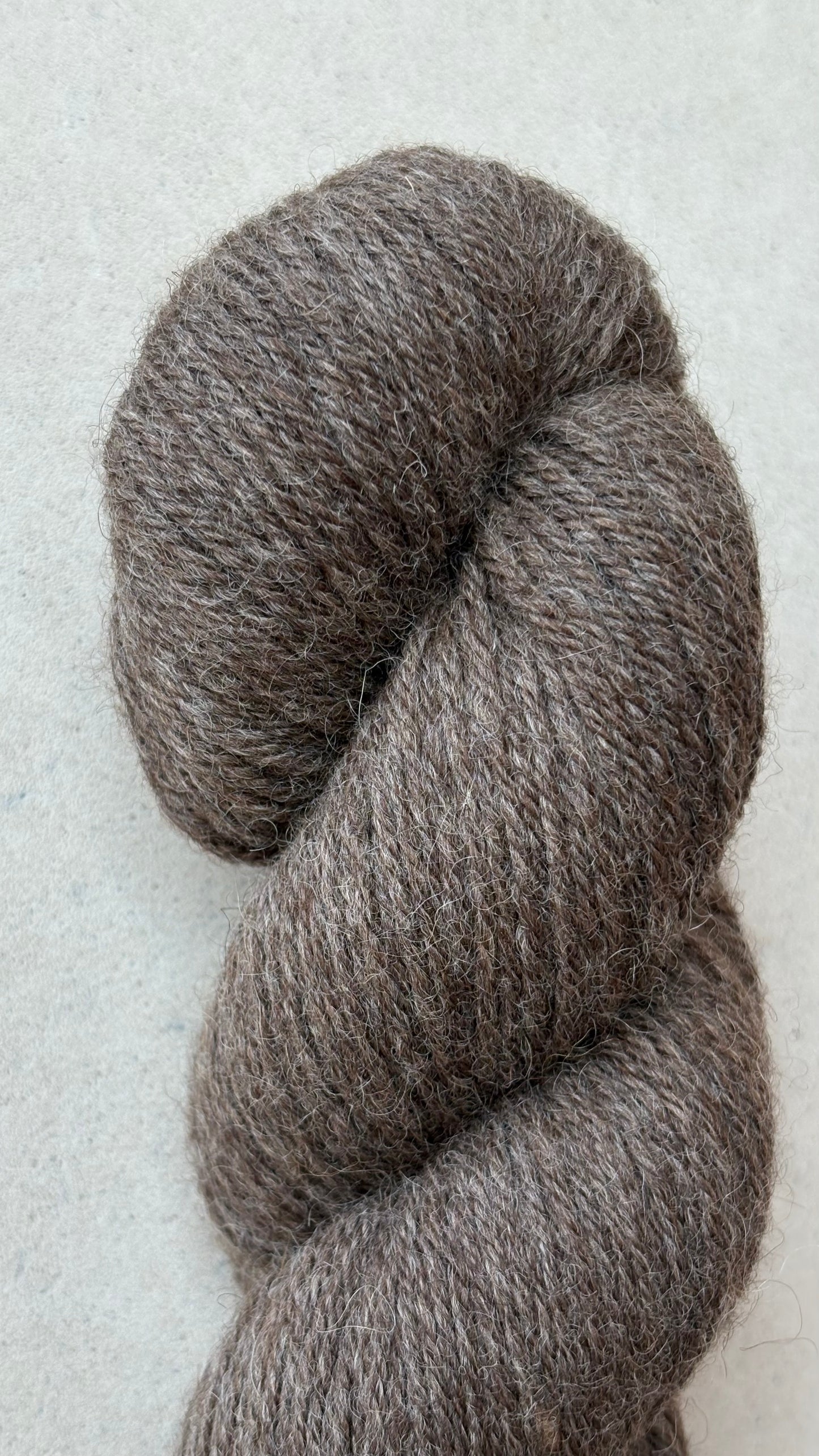 Classic Cuffed Woolly Hat - Undyed Yarn - Moorland Brown