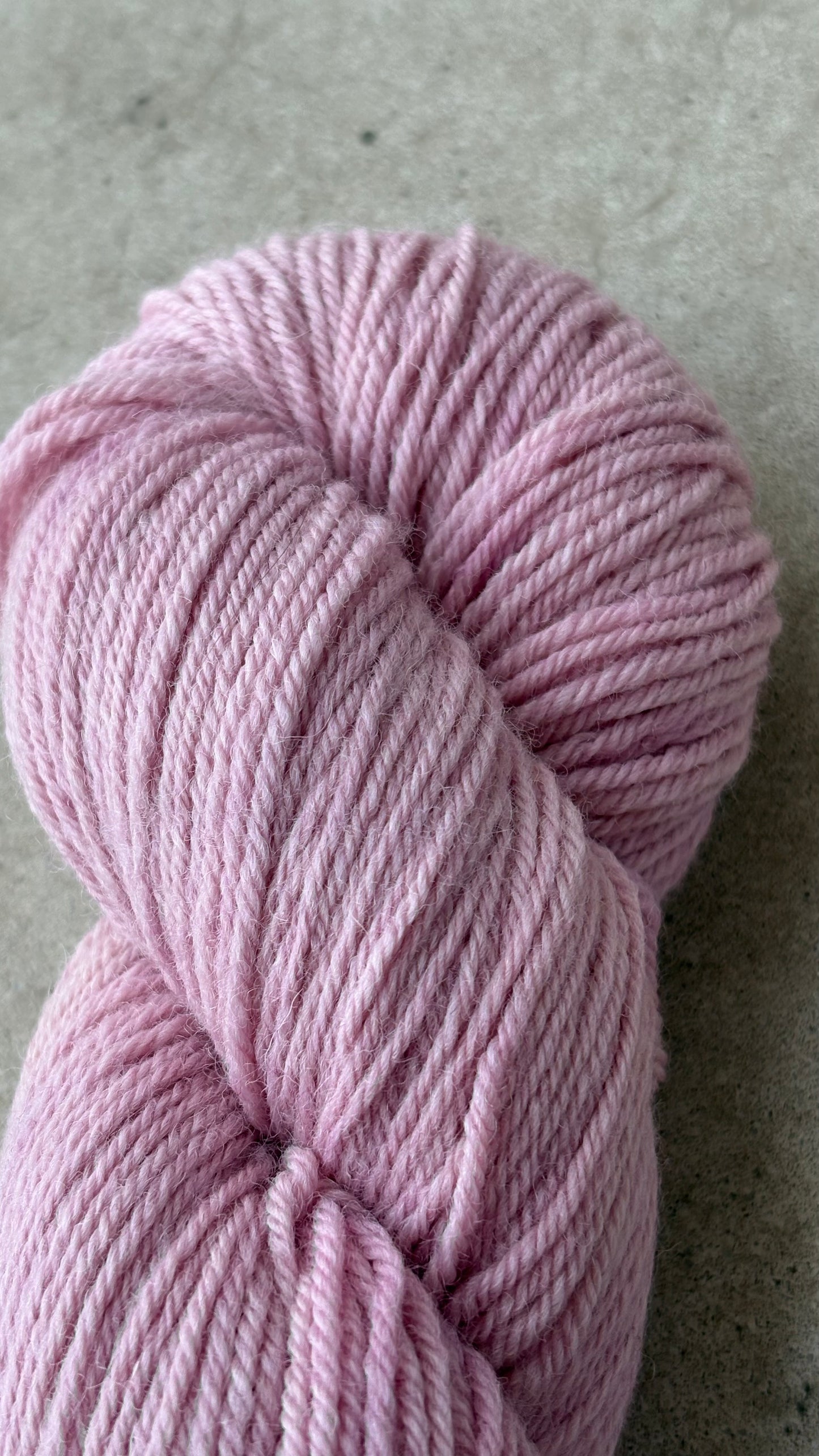 Classic Cuffed Woolly Hat - Botanical Hand Dyed Yarn - Candy Floss