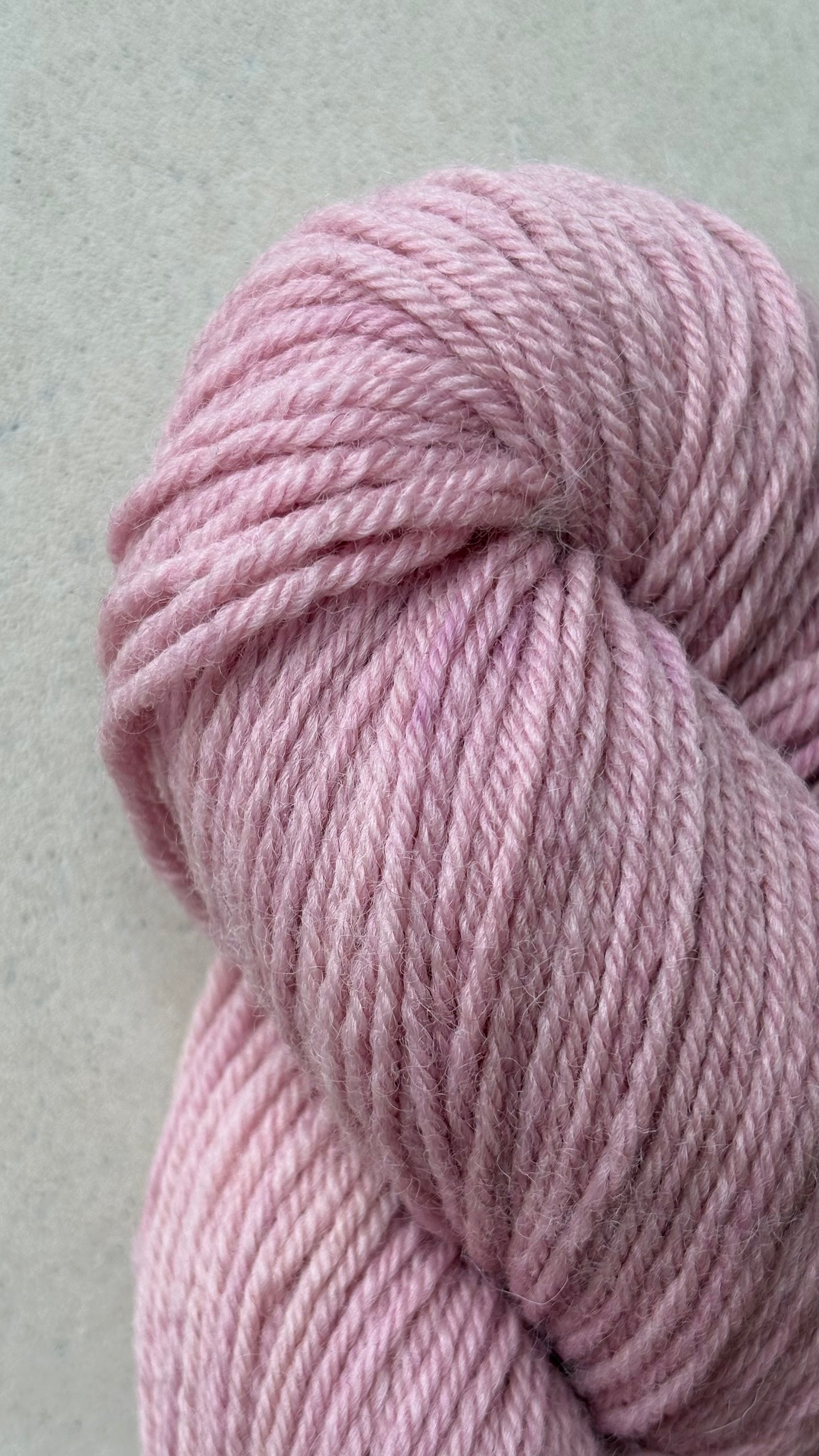 Classic Cuffed Woolly Hat - Botanical Hand Dyed Yarn - Candy Floss