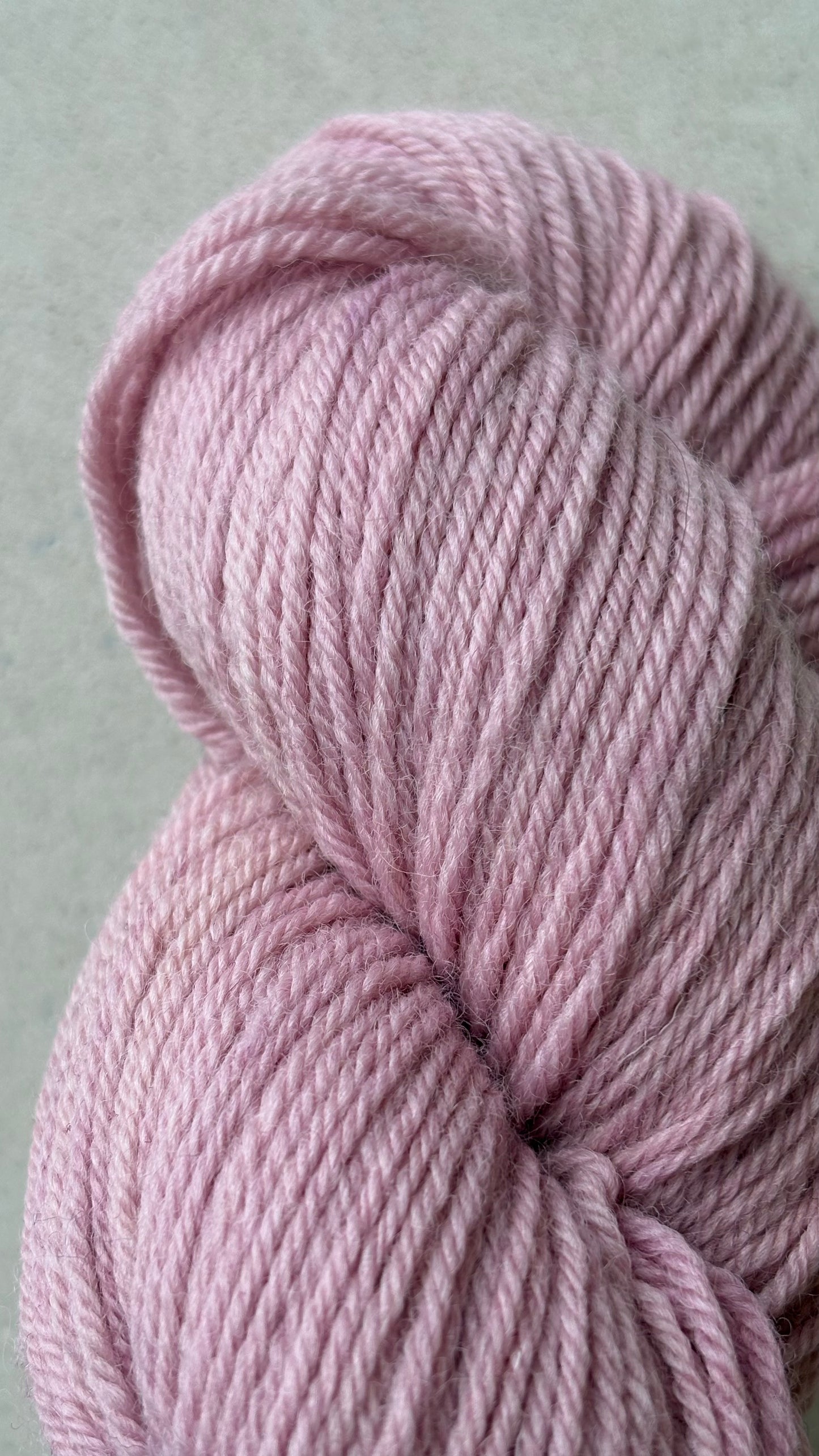 Classic Cuffed Woolly Hat - Botanical Hand Dyed Yarn - Candy Floss