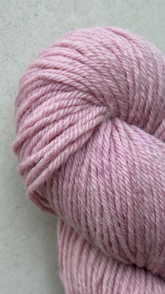 Classic Cuffed Woolly Hat - Botanical Hand Dyed Yarn - Candy Floss