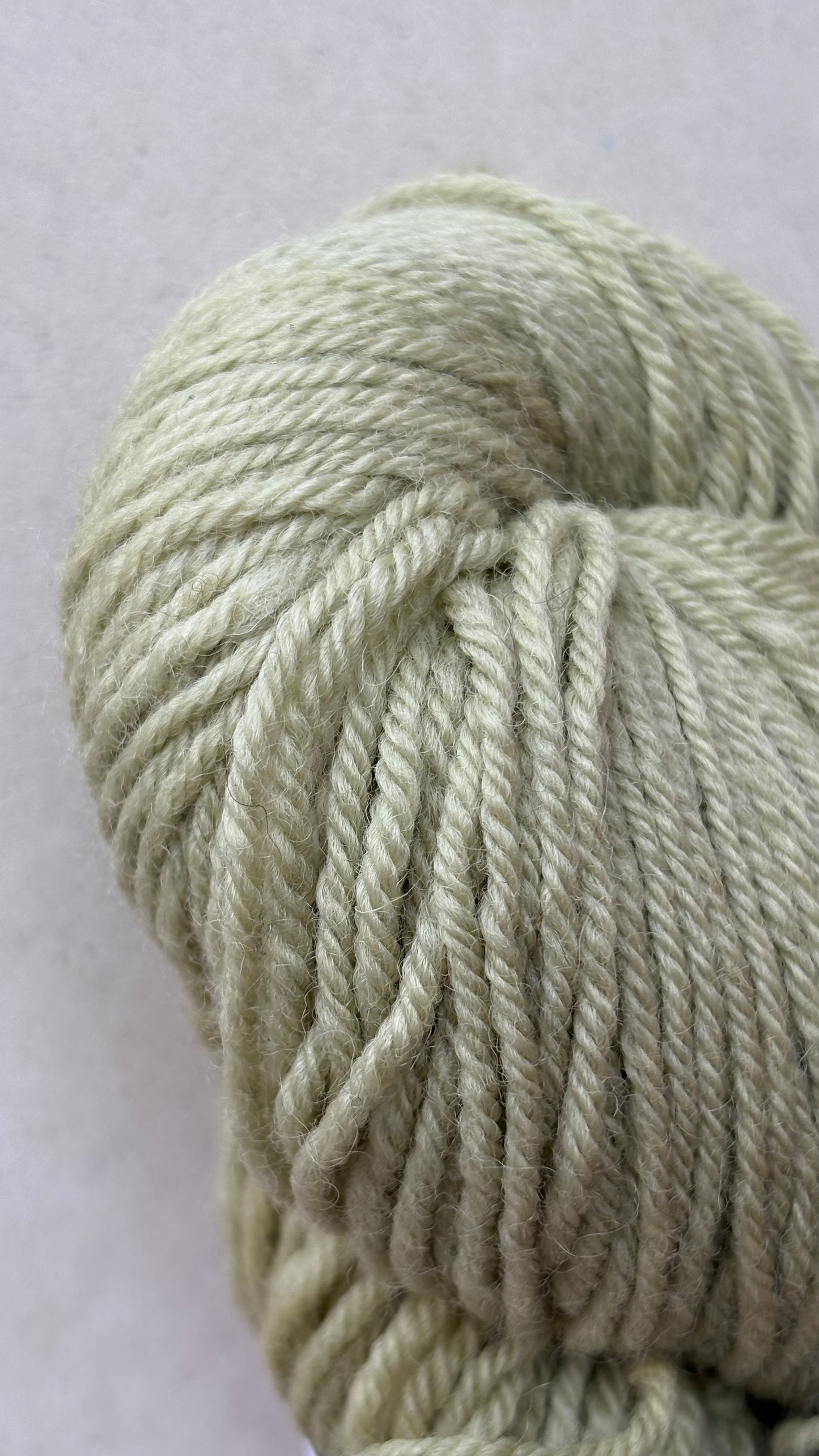 Classic Cuffed Woolly Hat - Botanical Hand Dyed Yarn - Peppermint