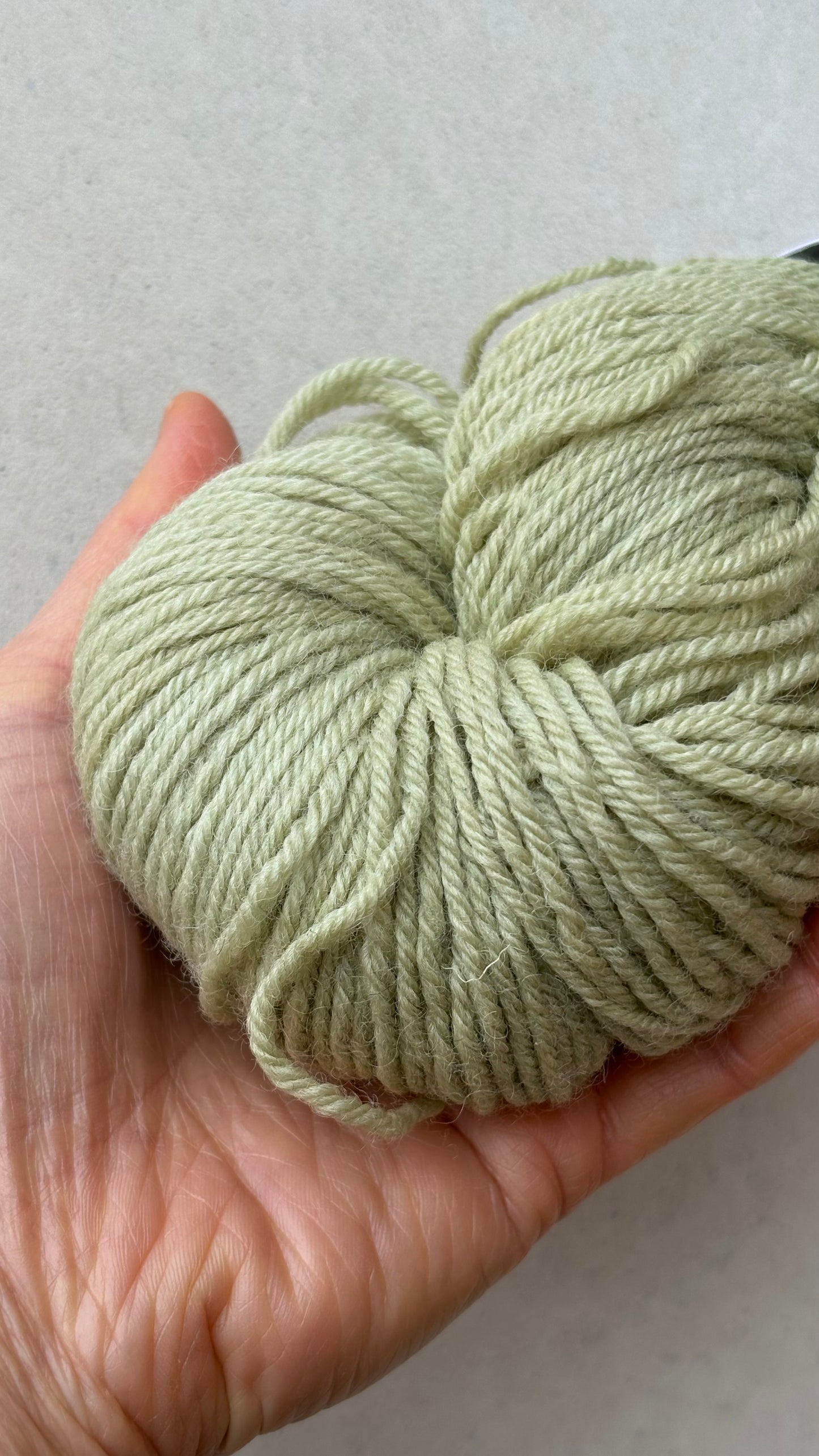 Classic Cuffed Woolly Hat - Botanical Hand Dyed Yarn - Peppermint