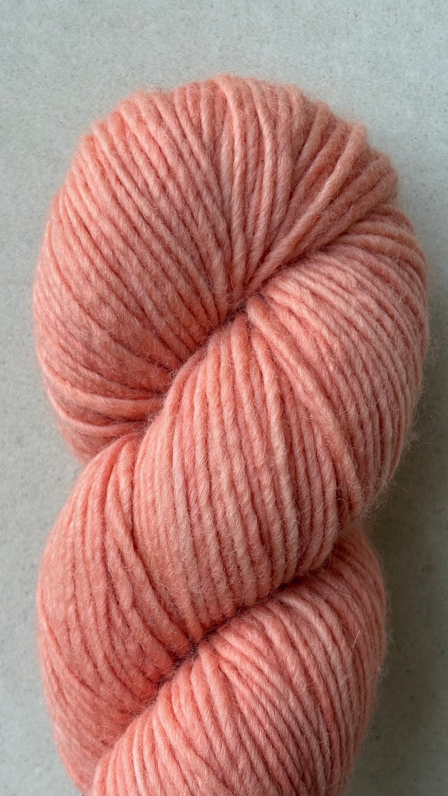 Classic Cuffed Woolly Hat - Botanical Hand Dyed Yarn - Coral