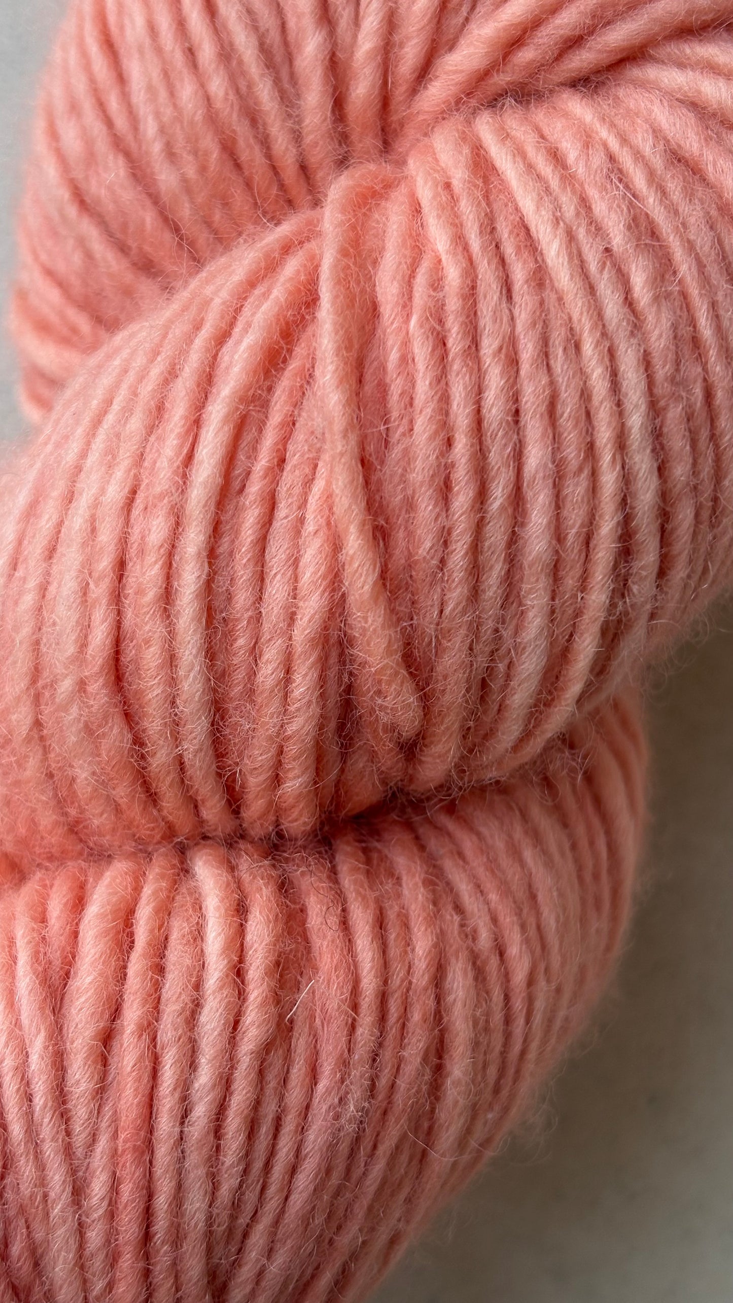 Classic Cuffed Woolly Hat - Botanical Hand Dyed Yarn - Coral