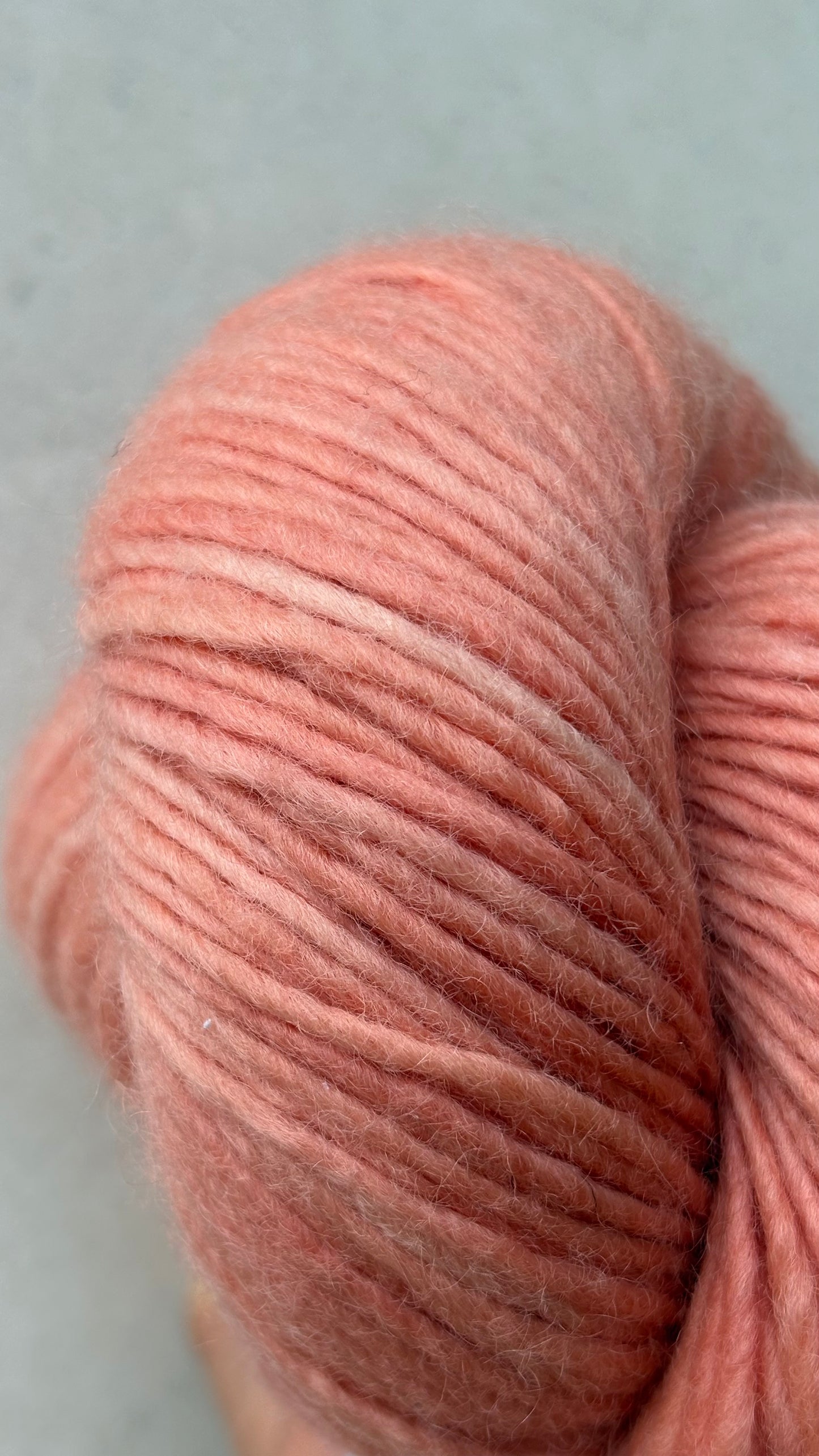 Classic Cuffed Woolly Hat - Botanical Hand Dyed Yarn - Coral