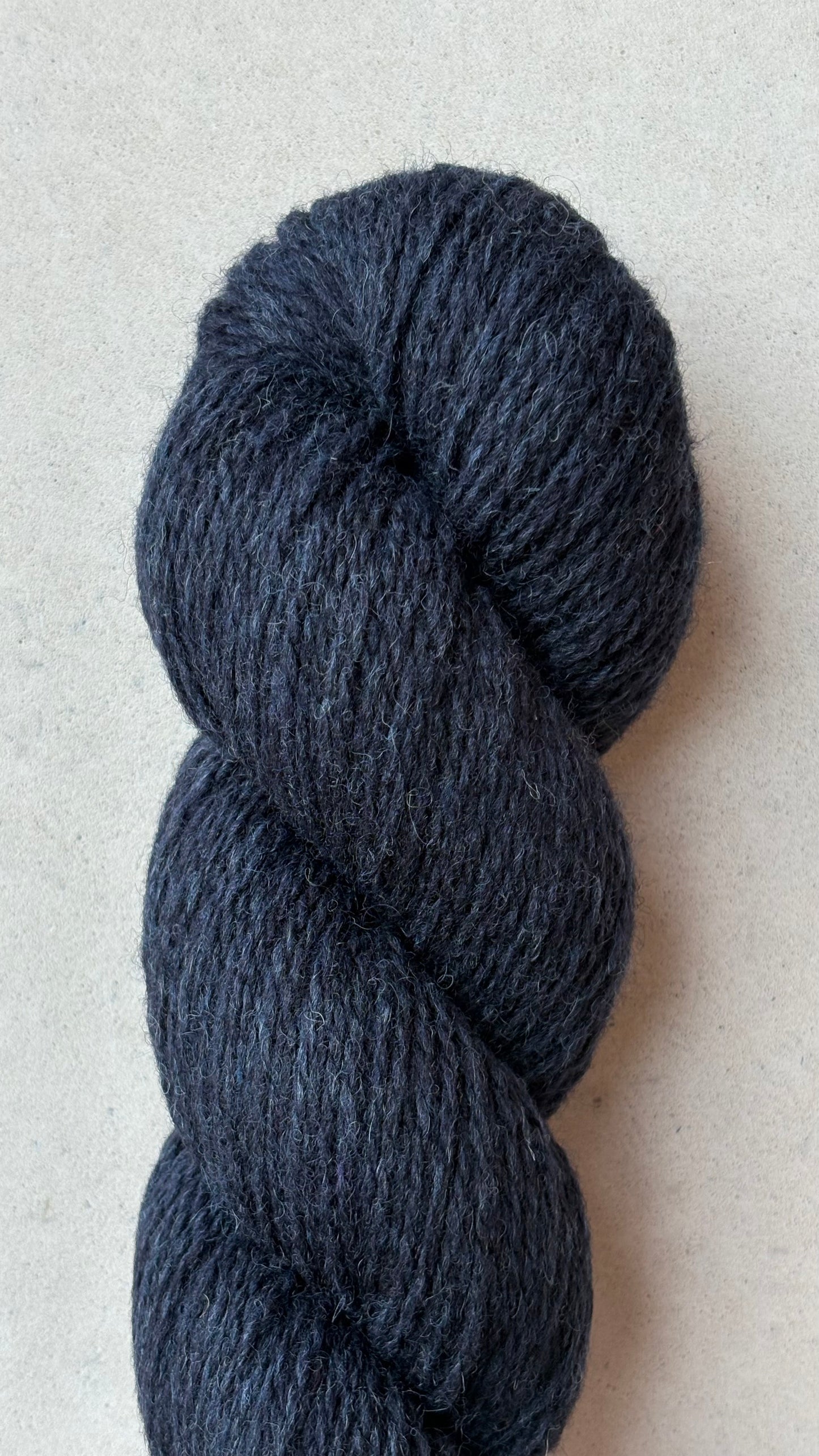 Oslo Hat - Coloured Wool Yarn - Midnight Fjord