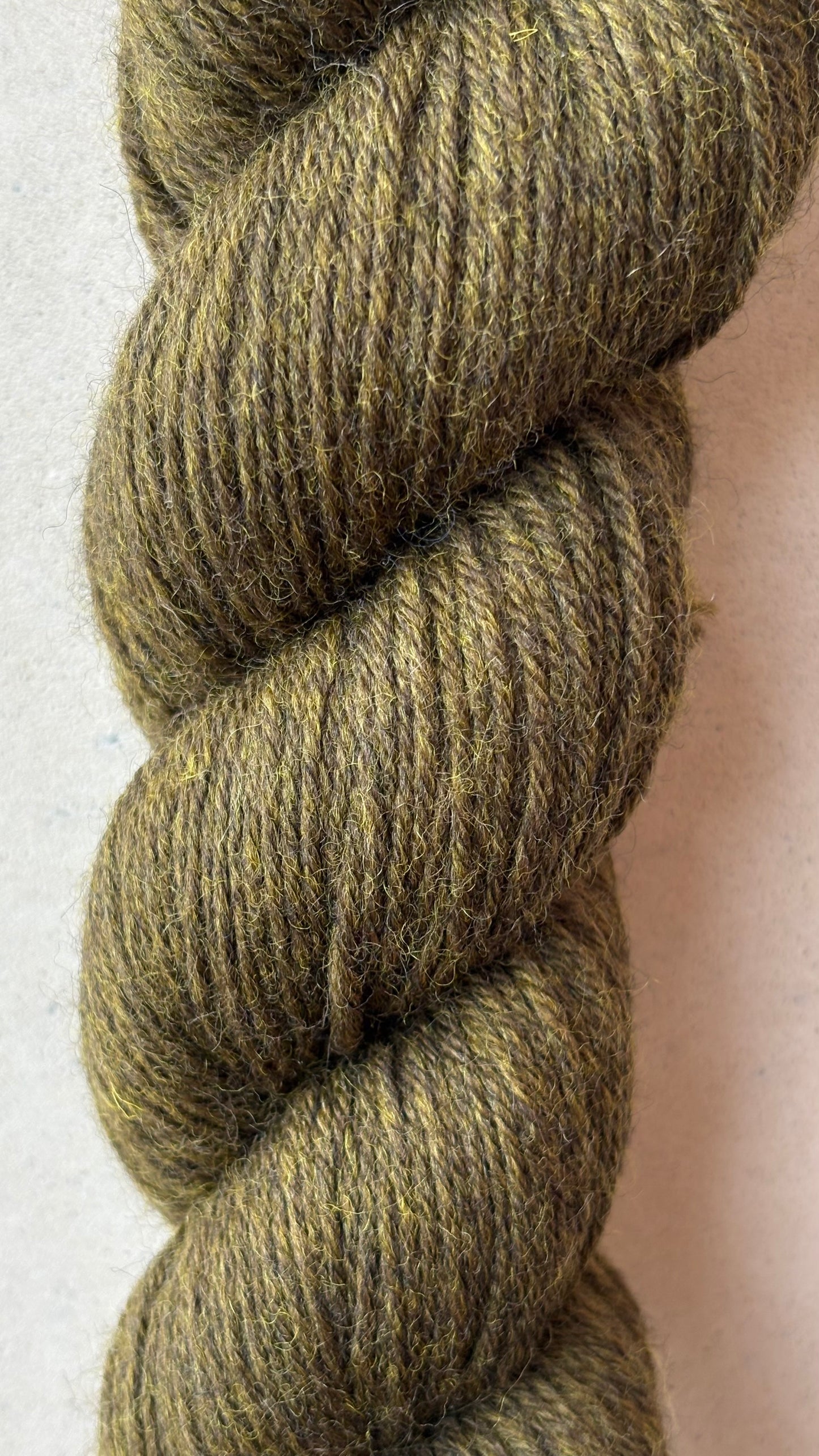 Snoods / Neck Warmer - Coloured Wool Yarn - Lichen Moss