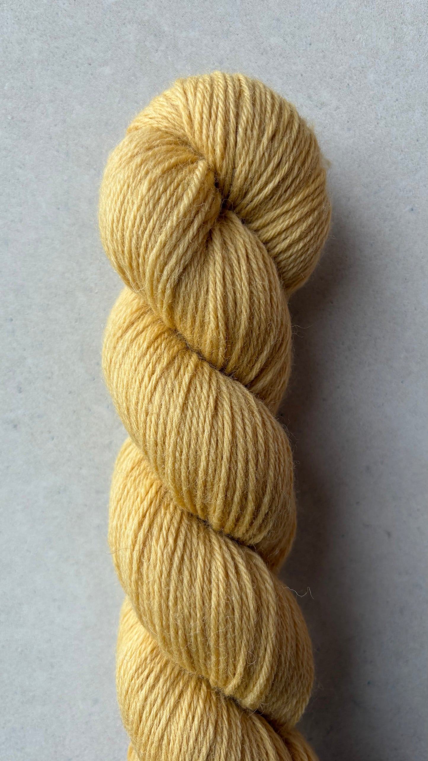 Classic Cuffed Woolly Hat - Coloured Wool Yarn - Harvest Butter