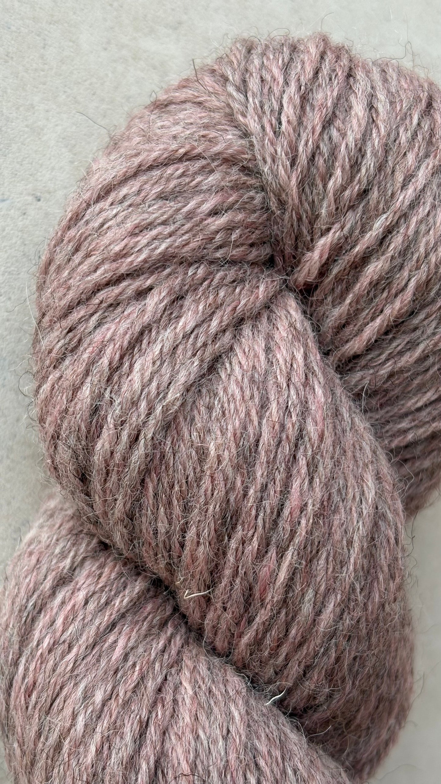 Classic Cuffed Woolly Hat - Coloured Wool Yarn - Heather Rose