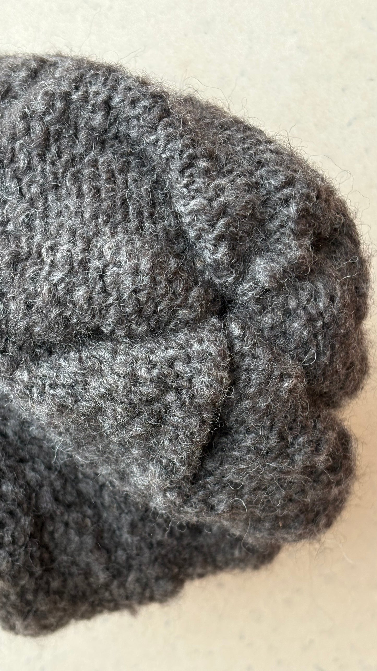 Classic Cuffed Woolly Hat - Undyed Hand-spun Gotland Wool